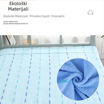 Ljetna pamucna ručnik-deka, 100% pamuk, 1000 g, reaktivno bojanje i jacquard tkanina, moderni minimalistički stil