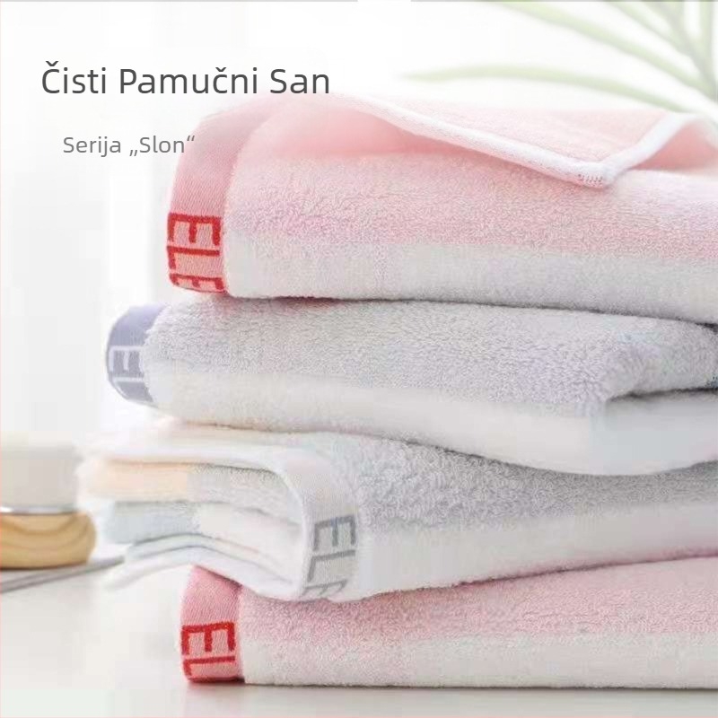 100% pamuk, debeli i mekani ručnik za lice, upijajući, za kućnu uporabu, odraslima