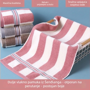 Ručnik za lice od 100% pamuka, 32 vlakana, tkanje jednostavno, gramatura 140–170 g/m², mogućnost prilagodbe