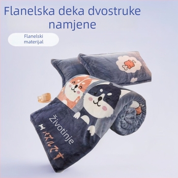 Flanel deka i posteljina dvostruke namjene, topla i debela, za dom, za jednokrevetne i dvokrevetne krevete, za sve sezone.