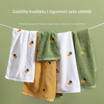 Par ručnik od pamuka, upijajući i bez vlakana, pređa 32s, 100–120 g, vezeni logotip po narudžbi