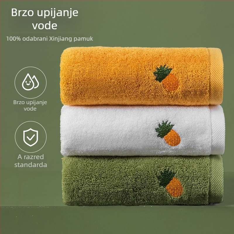 Par ručnik od pamuka, upijajući i bez vlakana, pređa 32s, 100–120 g, vezeni logotip po narudžbi