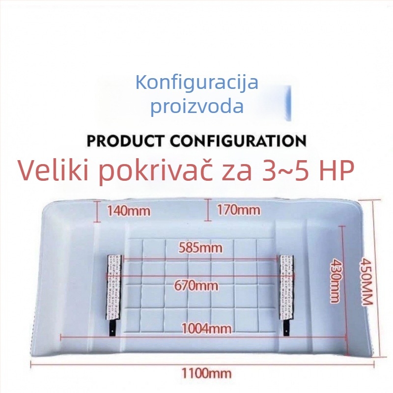 Vanjski pokrov klimatizacijskog uređaja – otporan na prašinu, kišu i sunce; prilagodljiv (Materijal: Drugi; Stil: Starinski; Kategorija: Pokrov za klimatizator)