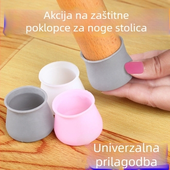Navlaka za nogu stolice, ovalnog oblika, protuklizna i otporna na habanje, boemski stil, jednobojna