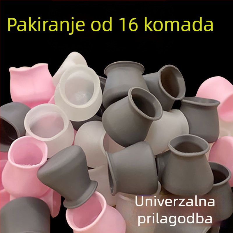 Navlaka za nogu stolice, ovalnog oblika, protuklizna i otporna na habanje, boemski stil, jednobojna