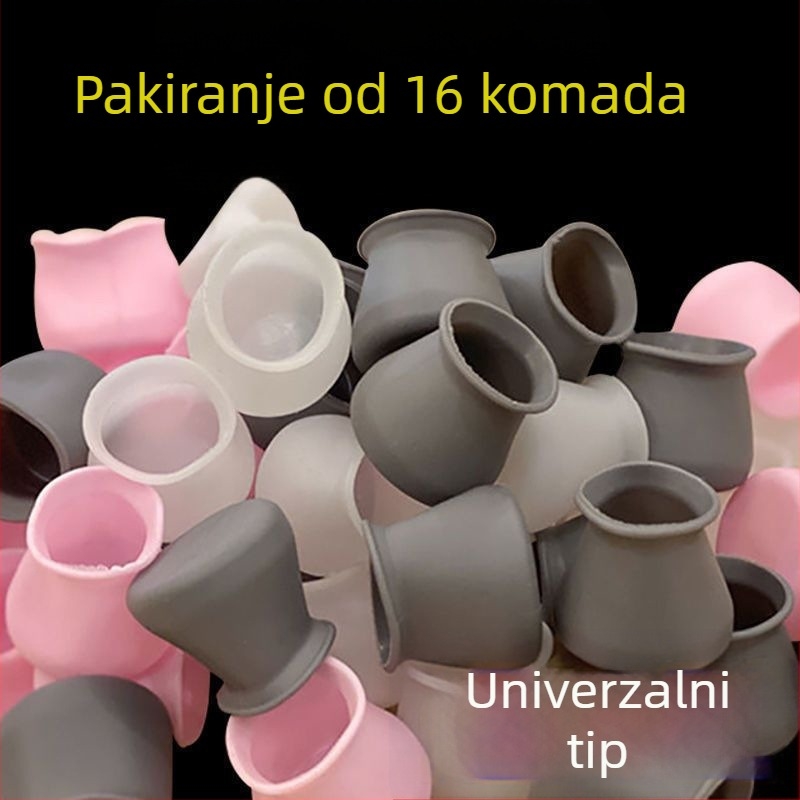 Navlaka za nogu stolice, ovalnog oblika, protuklizna i otporna na habanje, boemski stil, jednobojna