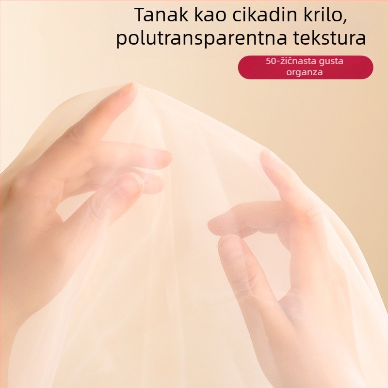 Organza zaštitna navlaka za odjeću – moderni minimalistički stil, otporna na prašinu za kaput i odijelo