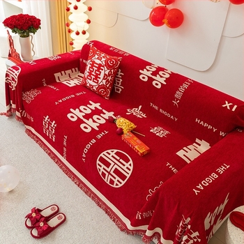 Chenille navlaka za kauč modular za kauč, svadbeni stil, doily uzorak, otporna na ogrebotine mačaka, udoban na dodir, otporna na prljavštinu, prilagodljiva