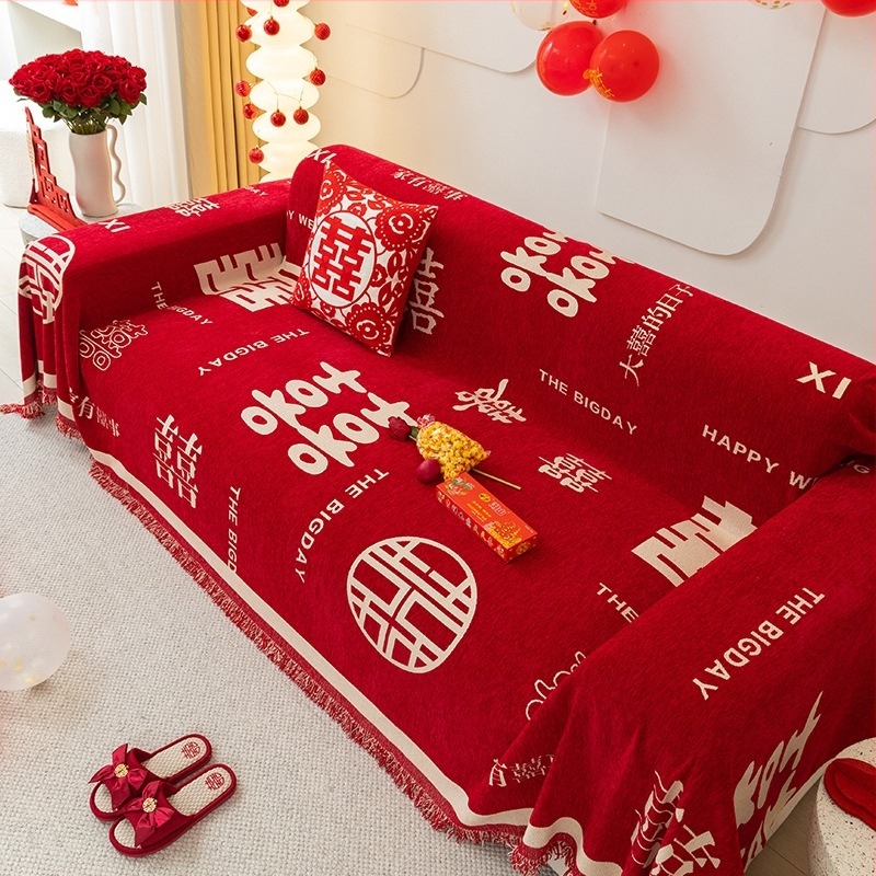 Chenille navlaka za kauč modular za kauč, svadbeni stil, doily uzorak, otporna na ogrebotine mačaka, udoban na dodir, otporna na prljavštinu, prilagodljiva