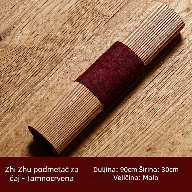 Bambus podmetač za čaj s prugastim uzorkom, japanski zen stil stolni trkač
