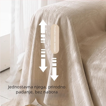 Chenille navlaka za kauč, univerzalna primjena, stil Wabi-sabi