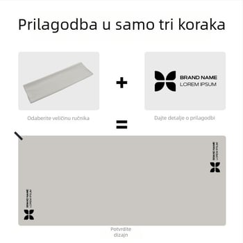 Plažni ručnik od ultrafinih vlakana, brzo se suši, 200–300 g, otporan na pijesak, sportski ručnik