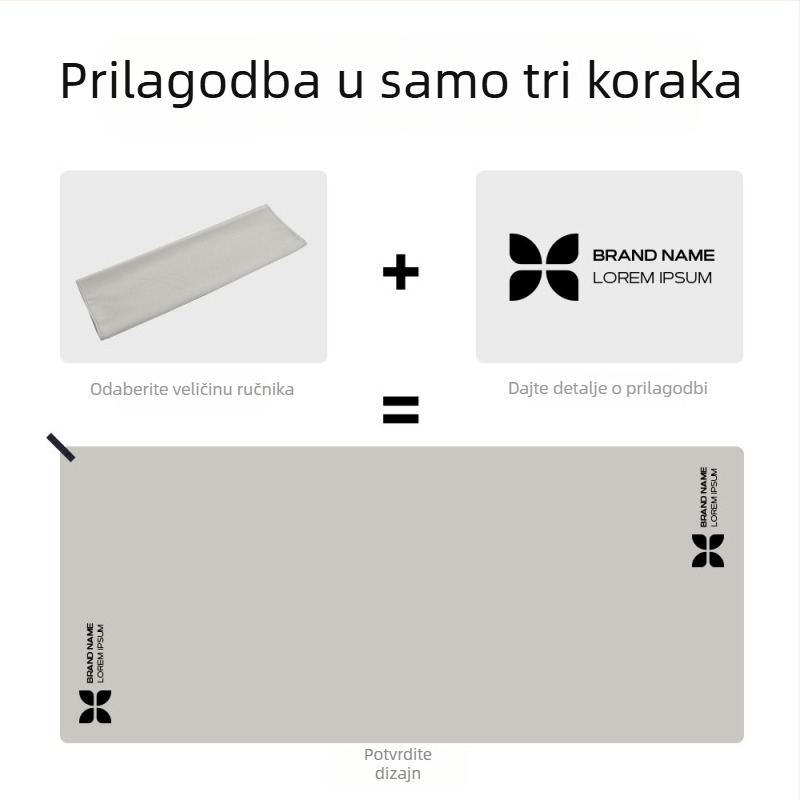 Plažni ručnik od ultrafinih vlakana, brzo se suši, 200–300 g, otporan na pijesak, sportski ručnik