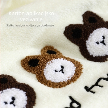 Dječji nosivi kupaći ručnik s kapuljačom — coral fleece, 200–300 g, izšiven motiv, mogućnost prilagođavanja, Strong Baby