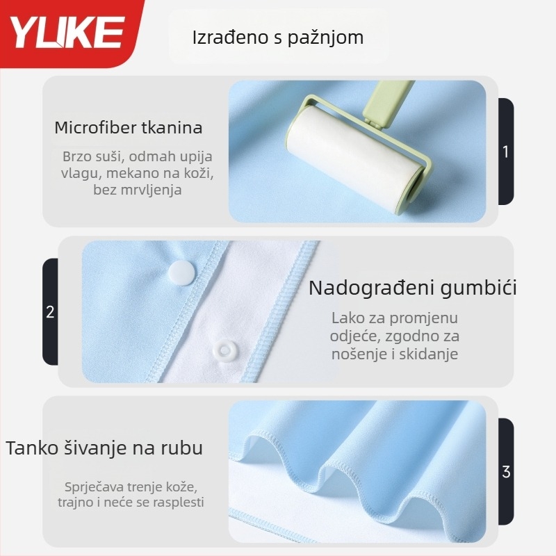 Yuke Brzo sušeći mikrovlakna ručnik s kapuljačom za odrasle, upija i bez vlakana, 400–500 g, 16 niti, Jacquard i obična tkanina s rubom kukom