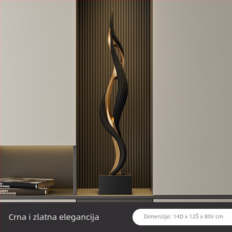 Skulptura od smole za pod - Novi kineski stil, dekoracija za ulazni prostor i dnevni boravak, uspravna podna dekoracija, dar za useljenje