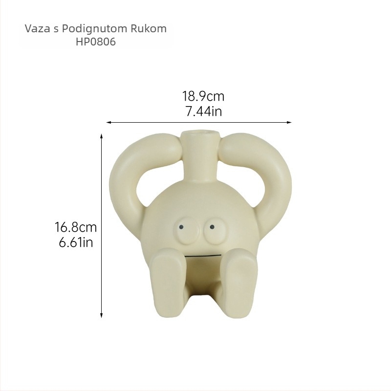 Porcelanska figura s karakterom – modernan minimalistički stil; materijal: porculan; prilike za darove: vjenčanje, rođendan, useljenje