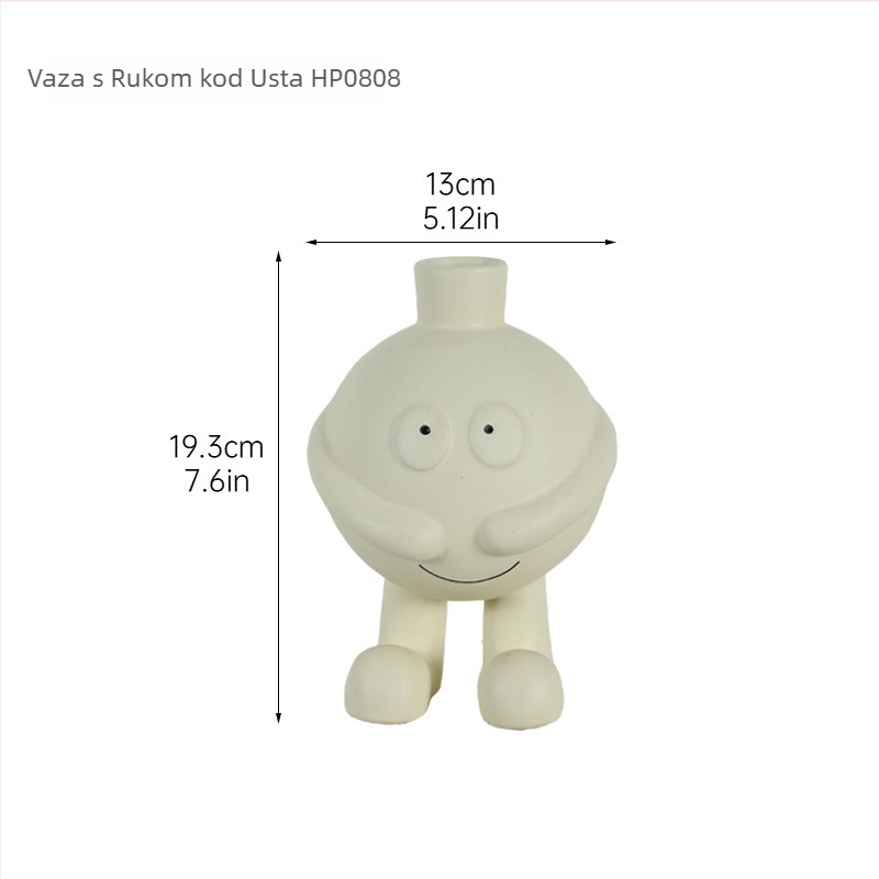 Porcelanska figura s karakterom – modernan minimalistički stil; materijal: porculan; prilike za darove: vjenčanje, rođendan, useljenje