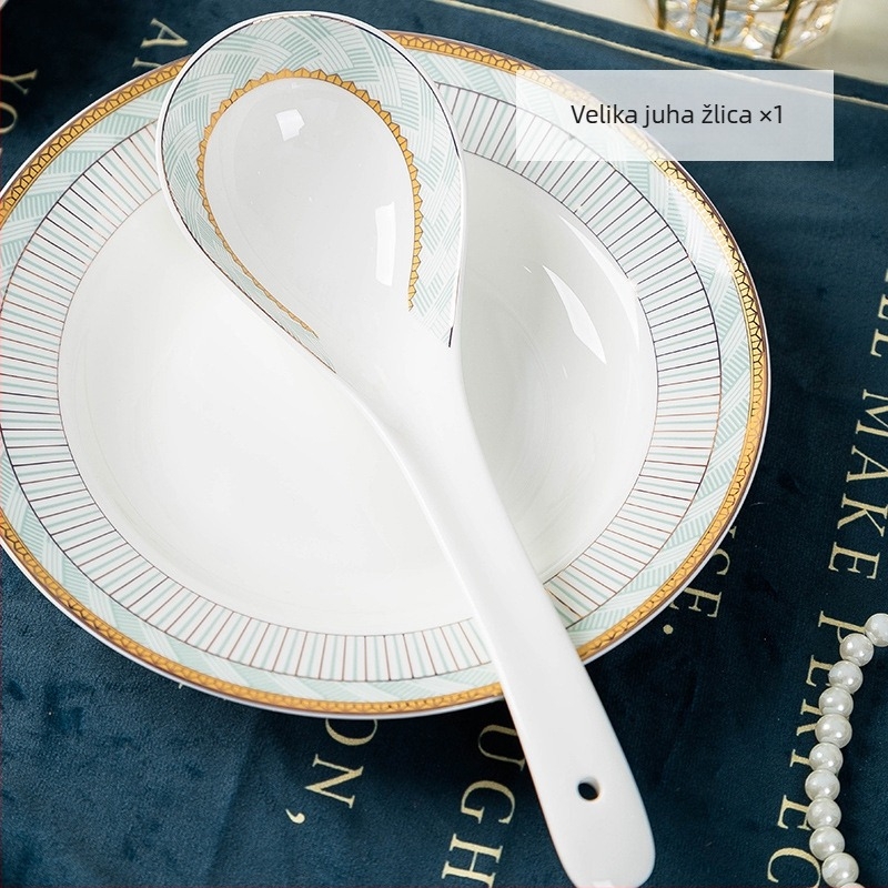 Set zdjela za rižu od bone china, kružni oblik, podglazurna površina, mikrovalna kompatibilnost, tisk logotipa i prilagodba