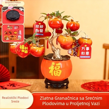 Viseći ukras od nara s umjetnim cvijećem — plastika, Novi kineski stil, unutarnja dekoracija/uredu