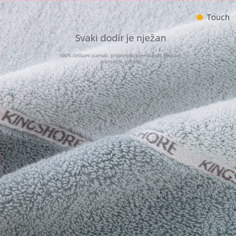 Kvadratni pamukani ručnik za lice, jacquard tkanina, 16 niti, težina 50–80 g
