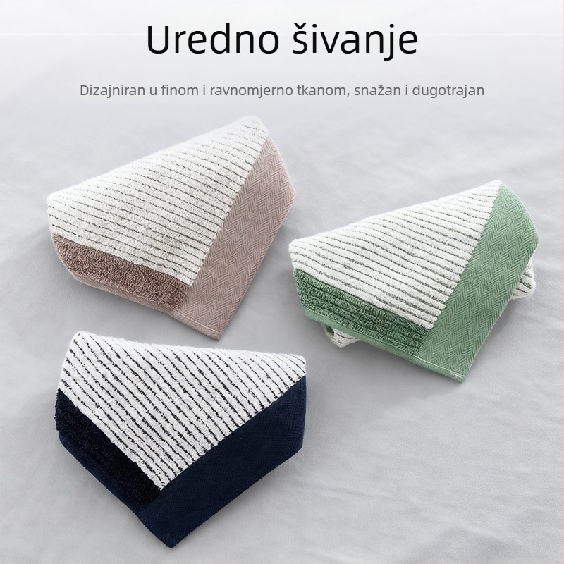 Mali kvadratni ručnik — 100% pamuk, višestruka vlakna, 48 g, upijanje vode 0–5 s, moguć ispis logotipa.