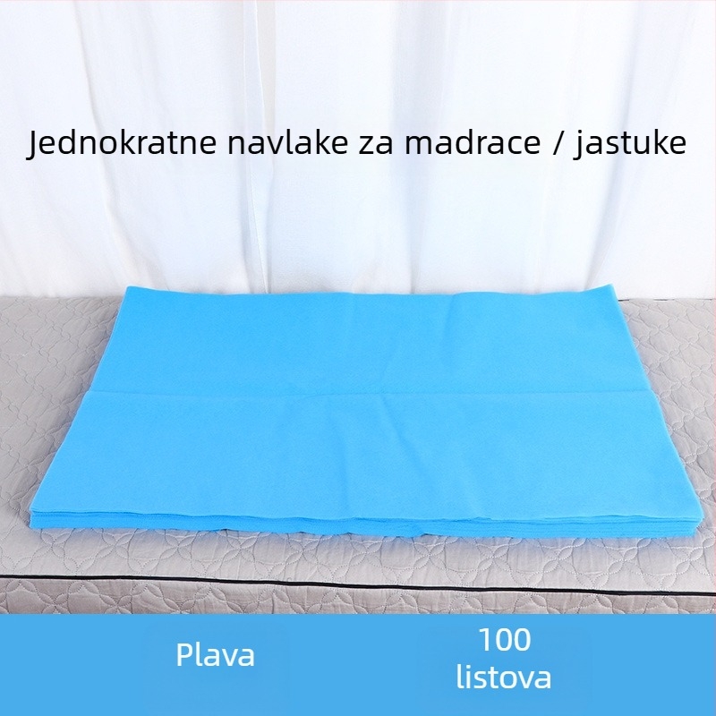 Jednokratna podloga za jastuk u kozmetičkom салону, nepropusna tkanina, vodootporna, jedinstven dizajn, 100 komada, mogućnost prilagodbe