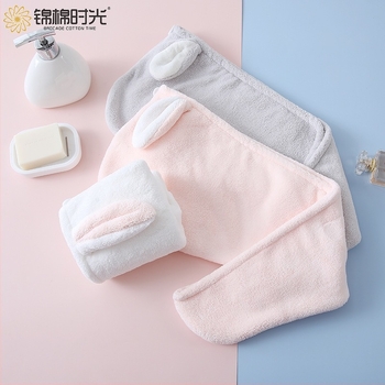 Kapa za kosu od coral flisa, 150D poliester, šivanje i rub, 80-99 g