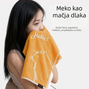 Pu xi pamukani ručnik za lice, debeli Jacquard tkanina, 100–120 g/m², s rubom