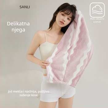 Sanli ručnik- kapa za kosu sa širokim obodom, jacquard konstrukcija, pređa 150d, težina 120–139 g, šifra proizvoda Vh157, za odrasle žene