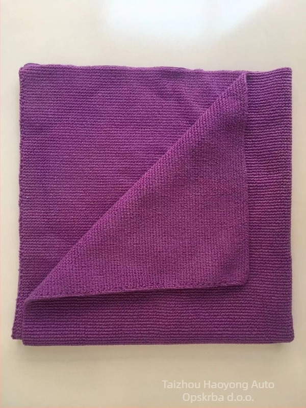  Mikrofibra ručnik za čišćenje automobila sa warp-knitted strukturom, 350 gsm, 80% poliestera + 20% poliamida, brisanje, kristalno premazani završetak, prilagodljiva obrada
