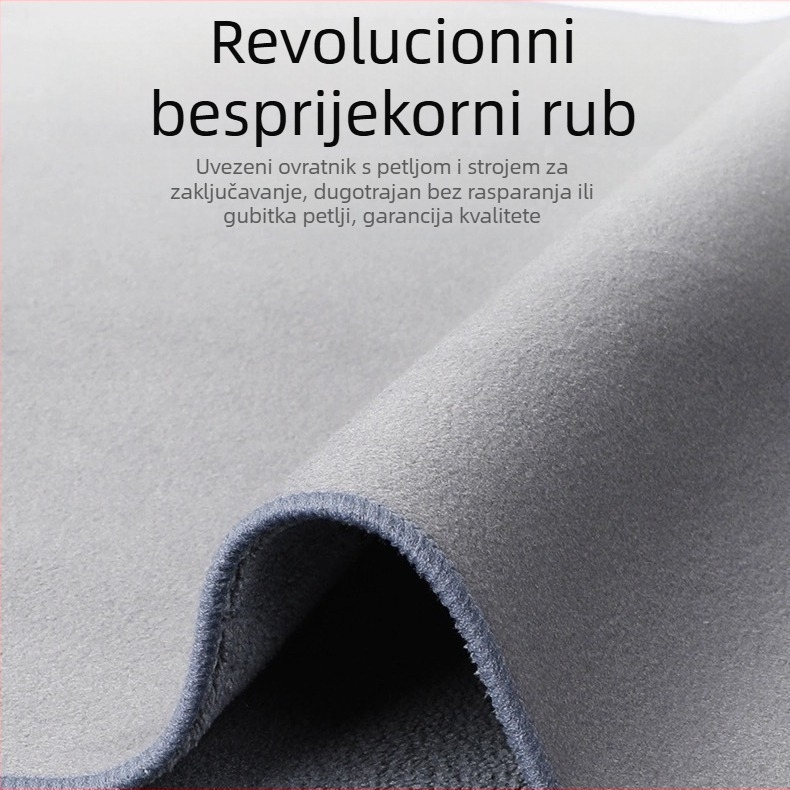 Dvostruka krpa za pranje automobila od suede velura, debela, za čišćenje unutrašnjosti i stakla, 500 g