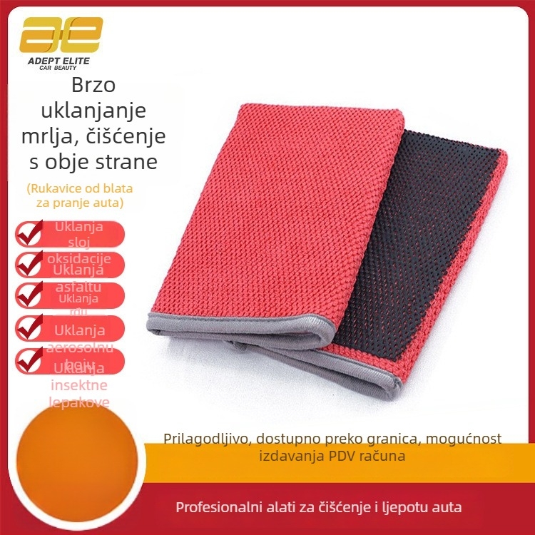 Rukavice za čišćenje automobila od vulkanske blata – Quick mite, prilagodljive