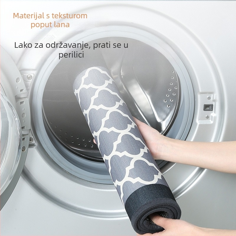 Kuhinjski runner od lana - upija vodu i ulje, protuklizno, vodootporno