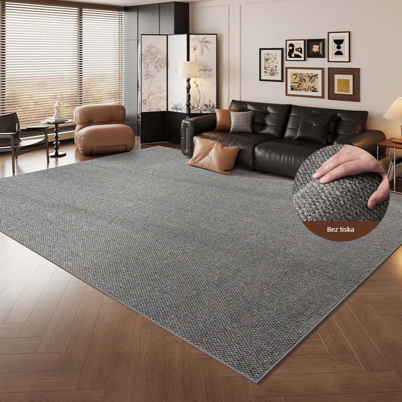 Podni tepih s imitacijom sisala i dizajnom ananasovog prstena, polipropilen, strojno tkanje, kvadratnog oblika, perivi, pogodan za dnevnu sobu i spavaću sobu