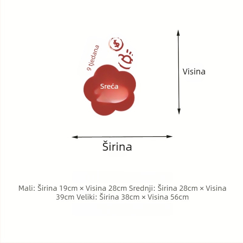 Zidna naljepnica Fu Character Nova godina, PVC, 1 komad, karikaturalni uzorak, dekorativni zidni ukras za dnevni boravak, spavaću sobu, radnu sobu, blagovaonicu, kuhinju, hodnik, balkon i komercijalne prostore, modern minimalistički stil