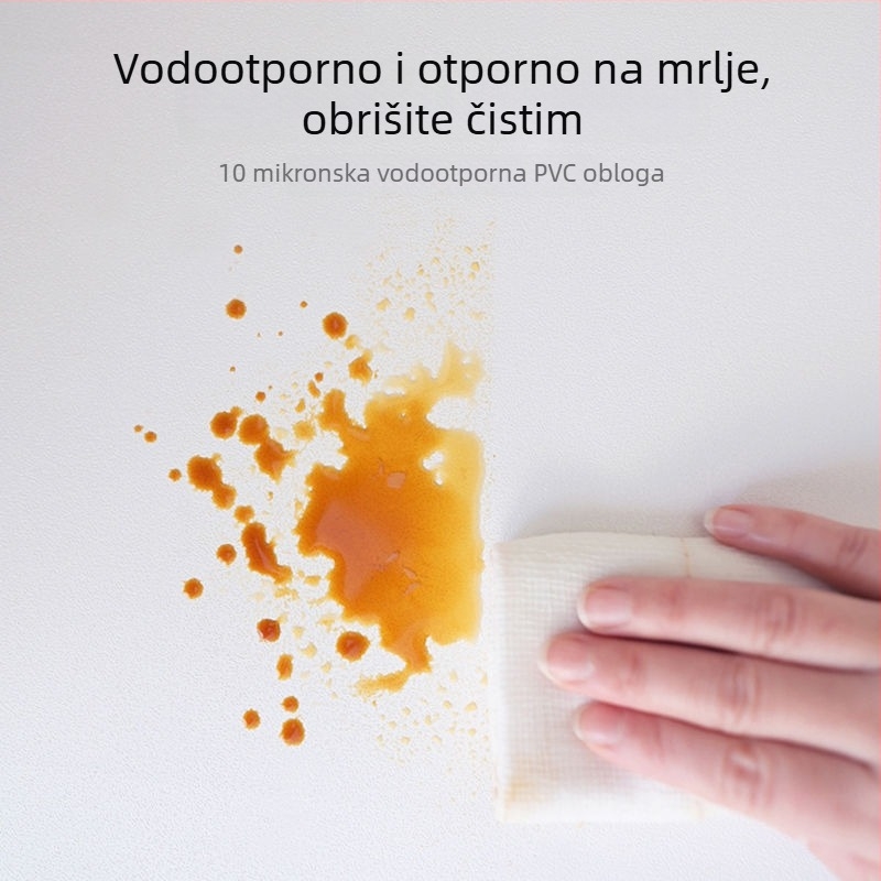 Tapeta s kožnim dojmom, samoljepljiva, vodootporna i otporna na plijesan, za spavaću sobu i pozadinu televizora
