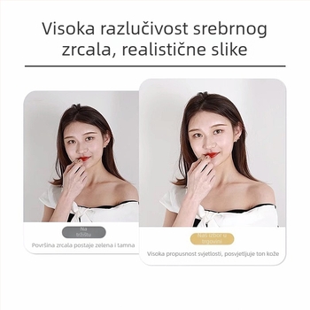 Samoljepljivo PVC ogledalo za zid, antistatično, jednostavan stil, 1 kom