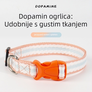 Ogrlica za kućne ljubimce za pse i mačke – Barnu Eagle, Prugasti uzorak, pamuk i poliester, Ležerni stil