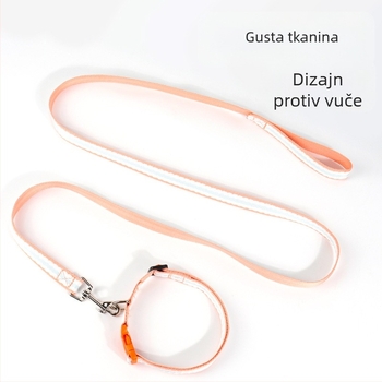 Ogrlica za kućne ljubimce za pse i mačke – Barnu Eagle, Prugasti uzorak, pamuk i poliester, Ležerni stil