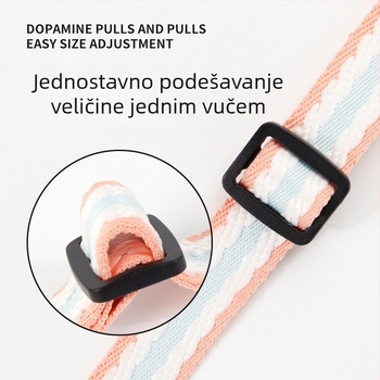 Ogrlica za kućne ljubimce za pse i mačke – Barnu Eagle, Prugasti uzorak, pamuk i poliester, Ležerni stil