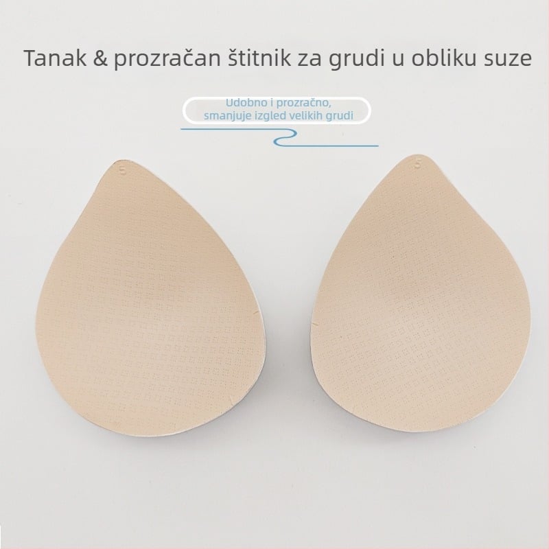 Mengyiqi 1 cm tanke umetke za grudnjak s umetcima, oblik kapljice vode, zamjenjivi spužvasti jastučići za lijep stražnji dio