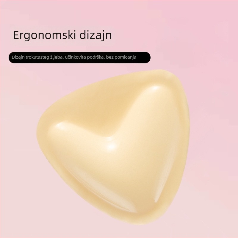 Silikonski dvostrano samoljepljivi V-oblik prsni inserti za male grudi, oblikovanje, vodootporni, nevidljivi ispod donjeg rublja, debeli inserti