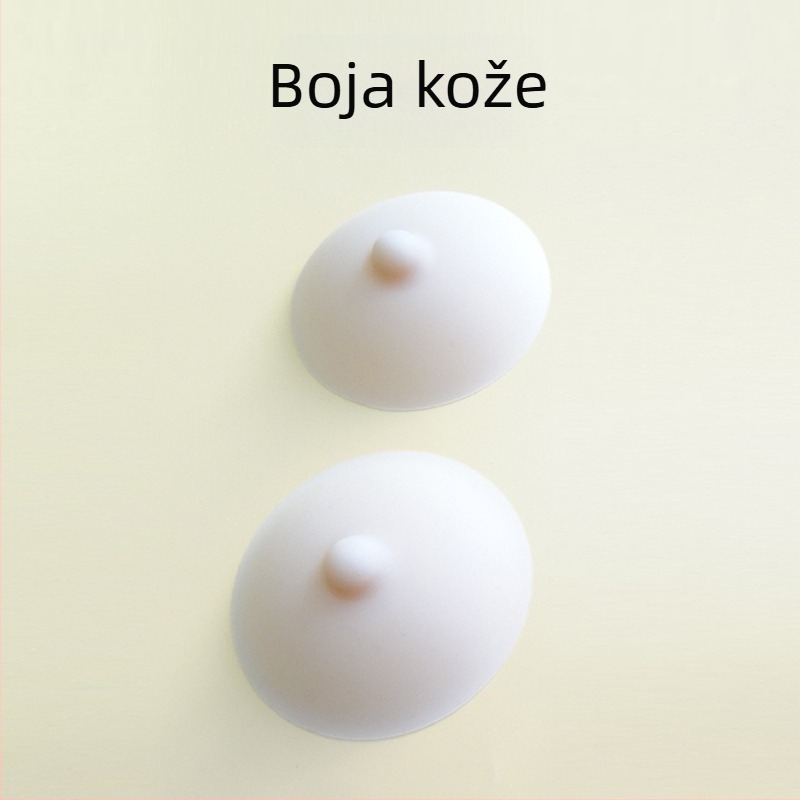 Silikonske zaštitne pokrivalice za bradavice s ljepilom, okrugle, tanke, nevidljive, bez šavova, protuklizne