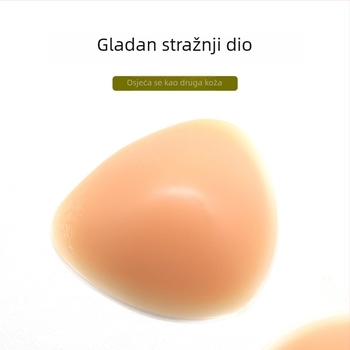 Silikonska trokutična nadopuna za dojke, debela, nevidljiva, povećava volumen, srcolastog oblika ulošci za donje rublje za kupaće kostime