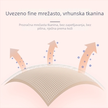 Protetni zaštitnik dojke – trokutasti spiralni jastučić za prsni koš, prozračni pamuk, tanak proziran dizajn