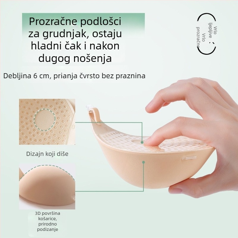 Nevidljive silikonske umetke za grudi za vjenčane haljine, za male grudi, pojačanje i podizanje, bešavne i prozračne, za fotografiranje u jesen i zimu