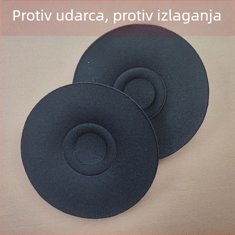 Pamukaste tanke nevidljive jastučiće za grudi, prozračne, ponovno upotrebljive, okrugli oblik bradavice, seksi stil