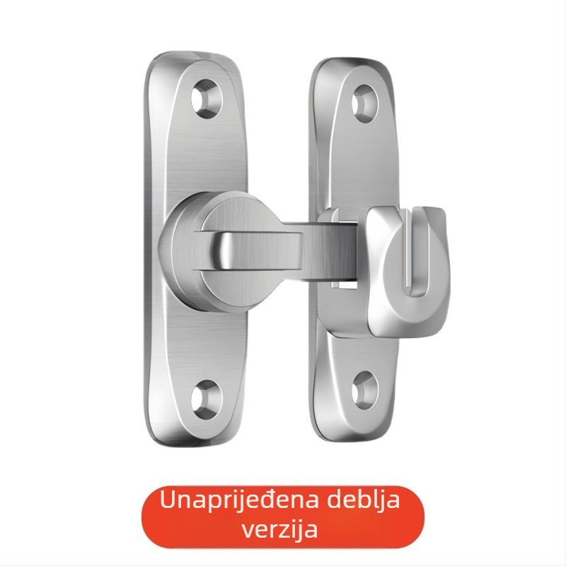 Spona za vrata protiv krađe, aluminijski spoj, model 8025, za drvena i nehrđajuća vrata