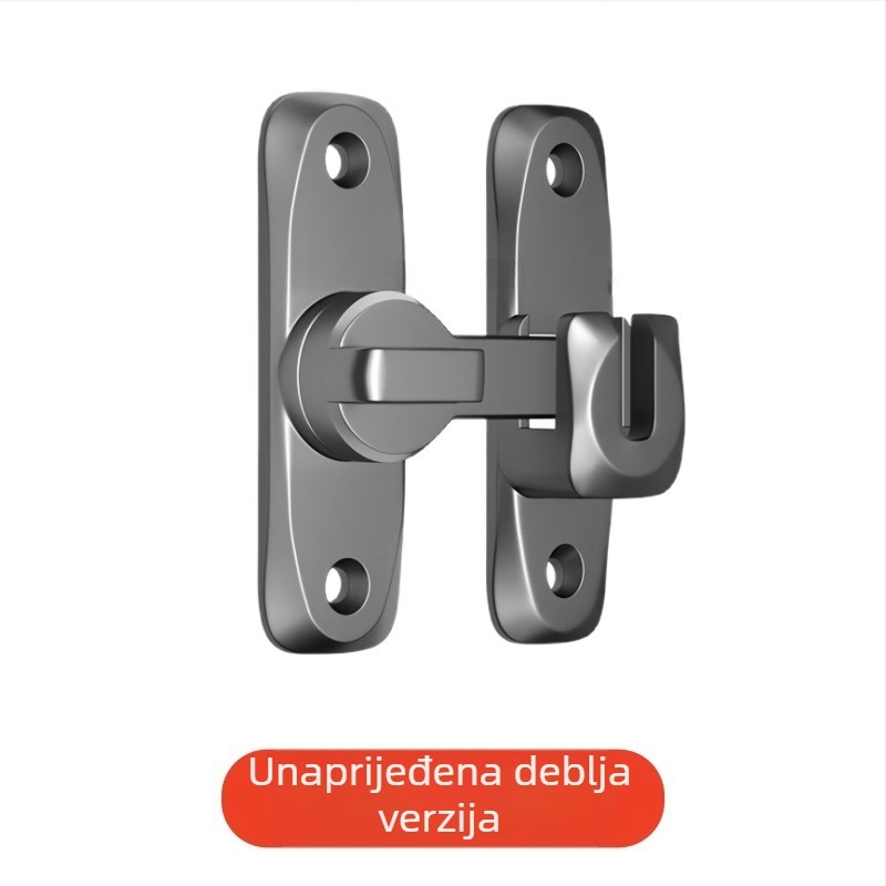 Spona za vrata protiv krađe, aluminijski spoj, model 8025, za drvena i nehrđajuća vrata